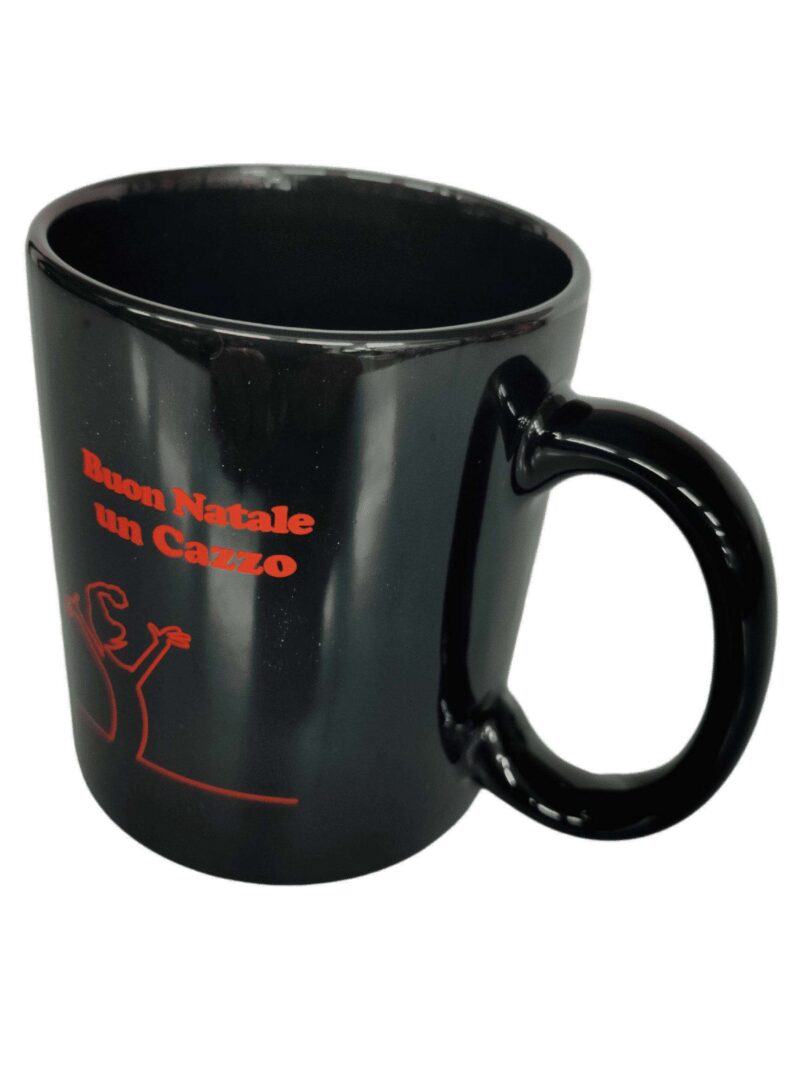 Tazza Mug Buon Natale Un Cazzo Con Manico In Ceramica Nera