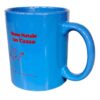Tazza Mug Buon Natale Un Cazzo Con Manico Azzurro