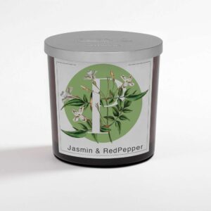 Jasmin e Red Pepper Candela Profumata in Bicchiere 200gr