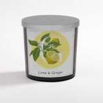 Lime e Ginger Candela Profumata in Bicchiere 200gr