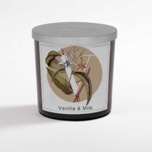 Vanilla e Milk Candela Profumata in Bicchiere 200gr