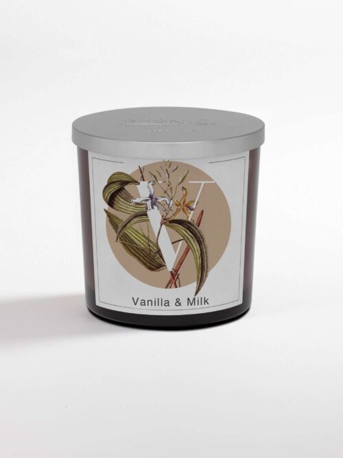 Vanilla e Milk Candela Profumata in Bicchiere 200gr