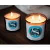 Aquamarine E Sea Salt Candela Profumata In Bicchiere 200Gr
