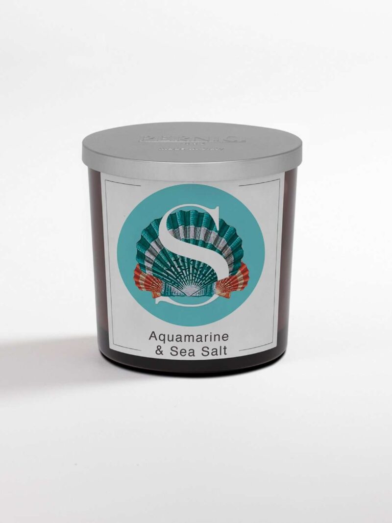 Aquamarine E Sea Salt Candela Profumata In Bicchiere 200Gr