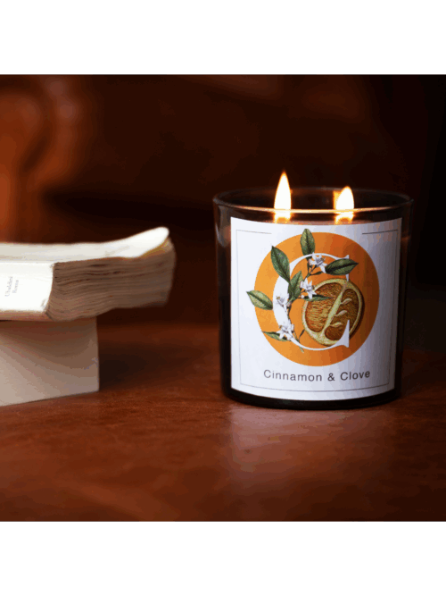 Cinnamon e Clove Candela Profumata in Bicchiere 200gr