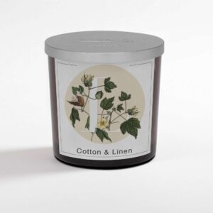 Cotton e Linen Candela Profumata in Bicchiere 200gr