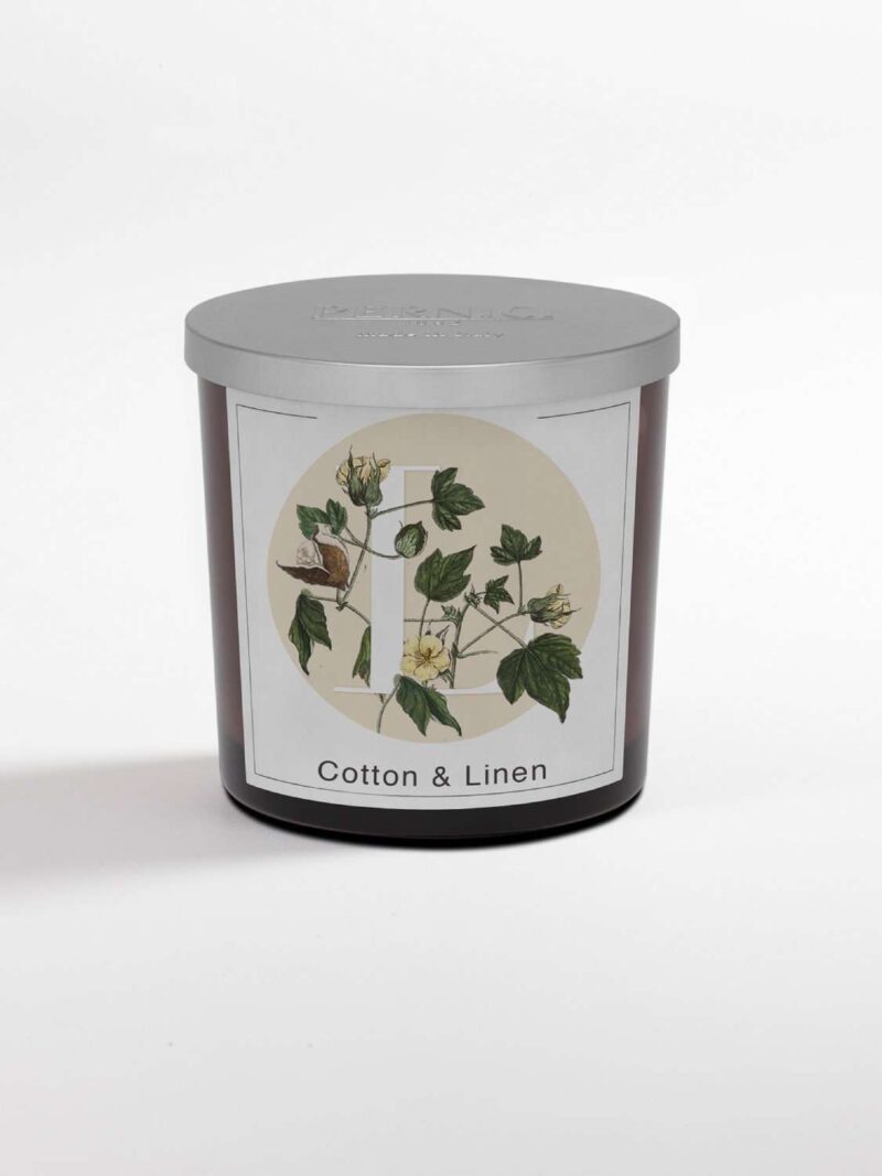 Cotton E Linen Candela Profumata In Bicchiere 200Gr