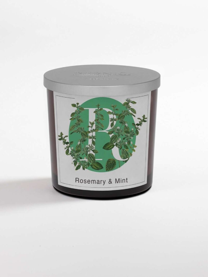 Rosemary E Mint Candela Profumata In Bicchiere 200Gr