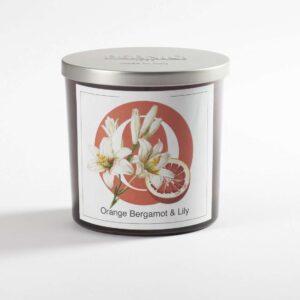 Orange Bergamot e Lily Candela Profumata in Bicchiere 200gr