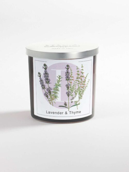 Lavender e Thyme Candela Profumata in Bicchiere 200gr