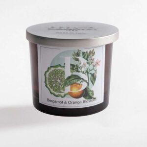 Bergamot e Orange Blossom Candela Profumata in Bicchiere