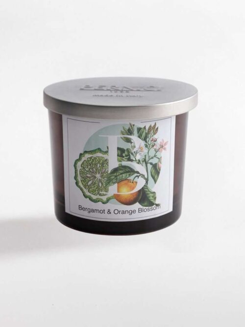 Bergamot e Orange Blossom Candela Profumata in Bicchiere