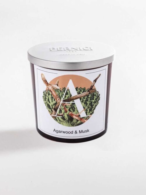 Agarwood e Musk Candela Profumata in Bicchiere