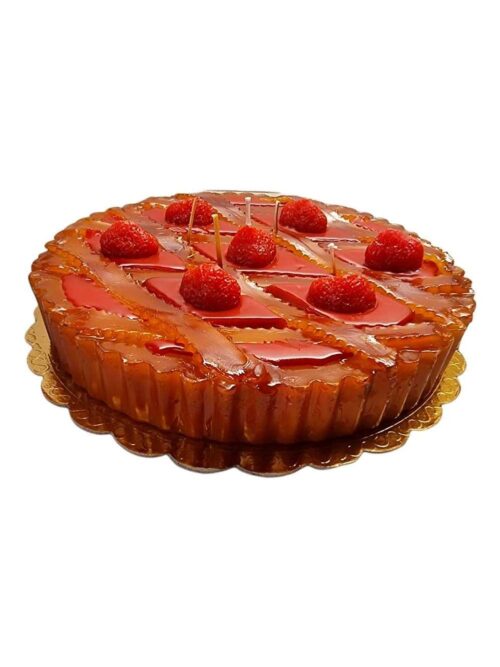 Candela a Forma di Crostata alla fragola