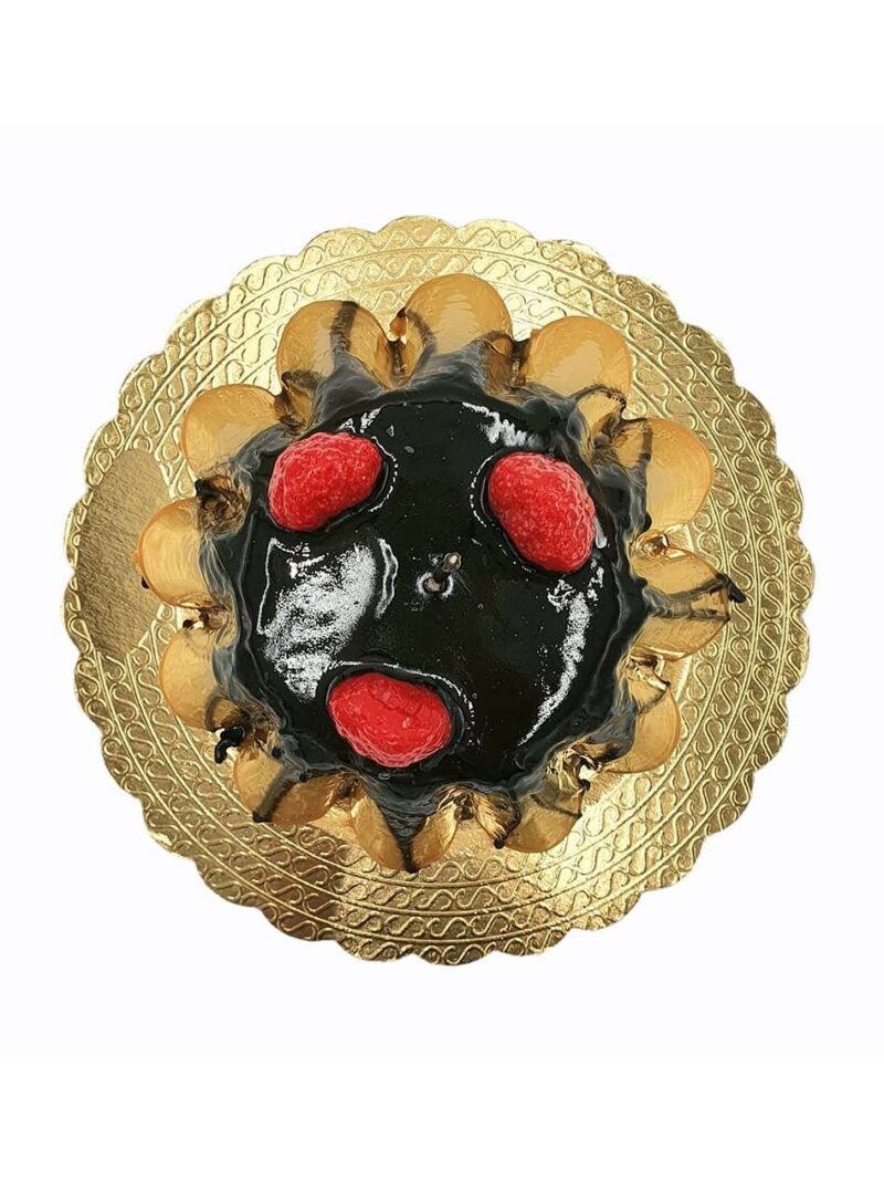 Candela A Forma Di Torta Budino Alla Crema