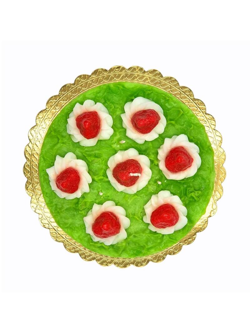 Candela A Forma Di Torta Con Fragole