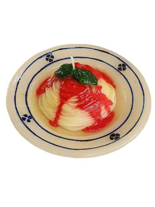 Candela a Forma di Piatto di Spaghetti