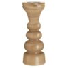 Portacandela In Legno Naturale H33