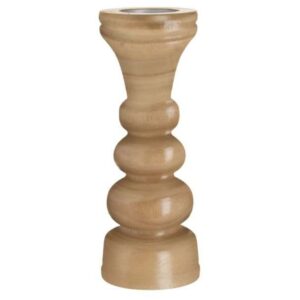 Portacandela in Legno Naturale h33