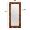 Specchio Da Parete Cornice Catena In Legno Naturale