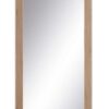Specchio Grande Da Parete Legno Naturale Con Bordo Bianco