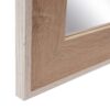 Specchio Grande Da Parete Legno Naturale Con Bordo Bianco