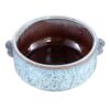 Vaso Shay Blue In Ceramica Smaltato Con Manici