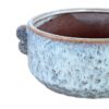 Vaso Shay Blue In Ceramica Smaltato Con Manici