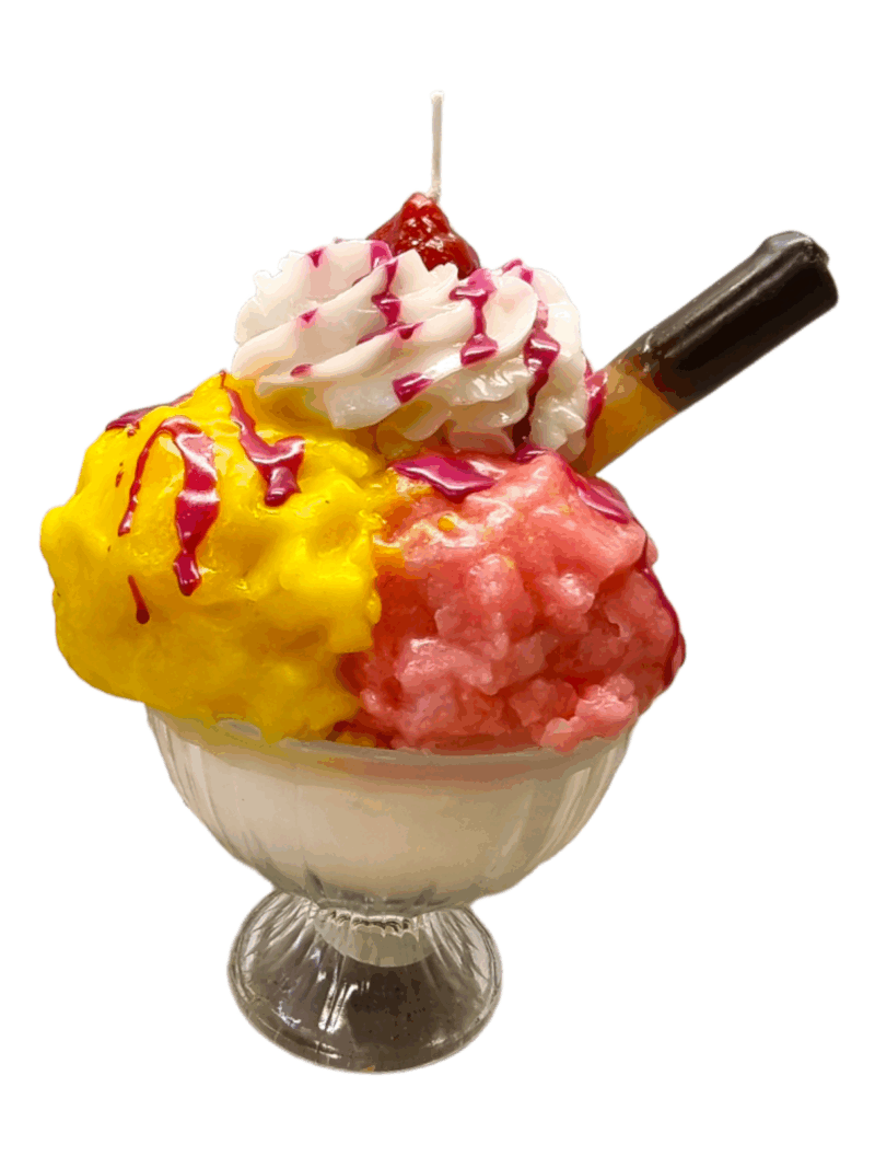 Art.1178-Coppa-Gelato-H.20-Diam-2 Candela A Forma Di Coppa Gelato