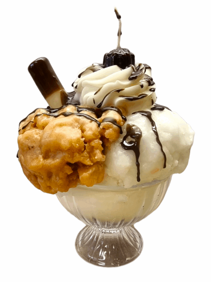 Art.1178-Coppa-Gelato-H.20-Diam-3 Candela A Forma Di Coppa Gelato