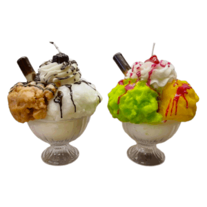 Candela a Forma di Coppa Gelato