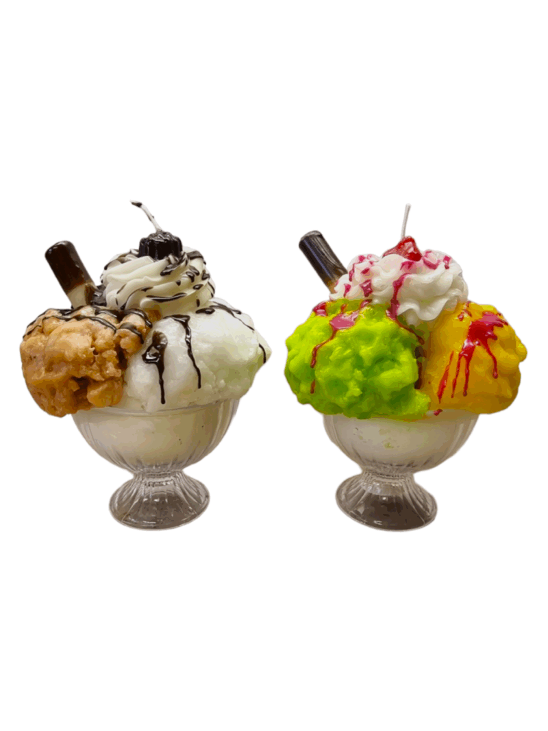 Art.1178-Coppa-Gelato-H.20-Diam-5 Candela A Forma Di Coppa Gelato