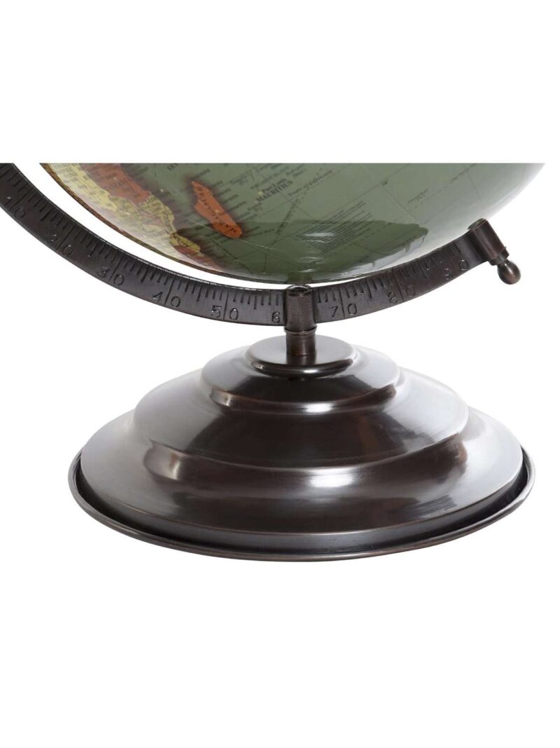 Mappamondo In Plastica E Metallo Verde