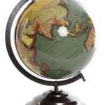 Mappamondo in Plastica e Metallo Verde