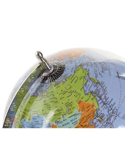Mappamondo in Plastica e Metallo Celeste