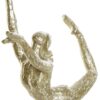 Decorazione In Resina Di Danzatrice Dorata