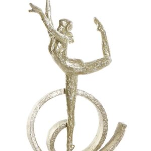 Decorazione in Resina di Danzatrice Dorata