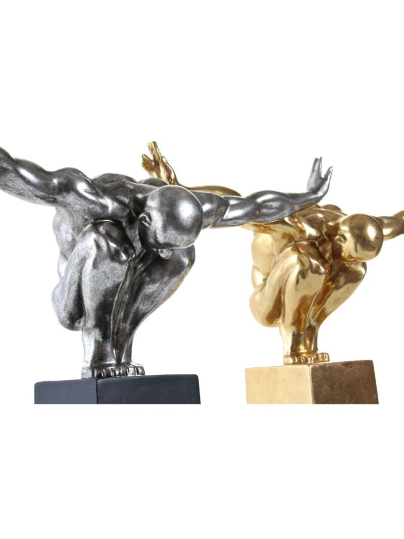 Fd-190307-1_4 Scultura Uomo Nudo Accovacciato Su Piedistallo