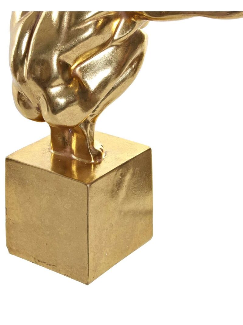 Fd-190307-2_2 Scultura Uomo Nudo Accovacciato Su Piedistallo