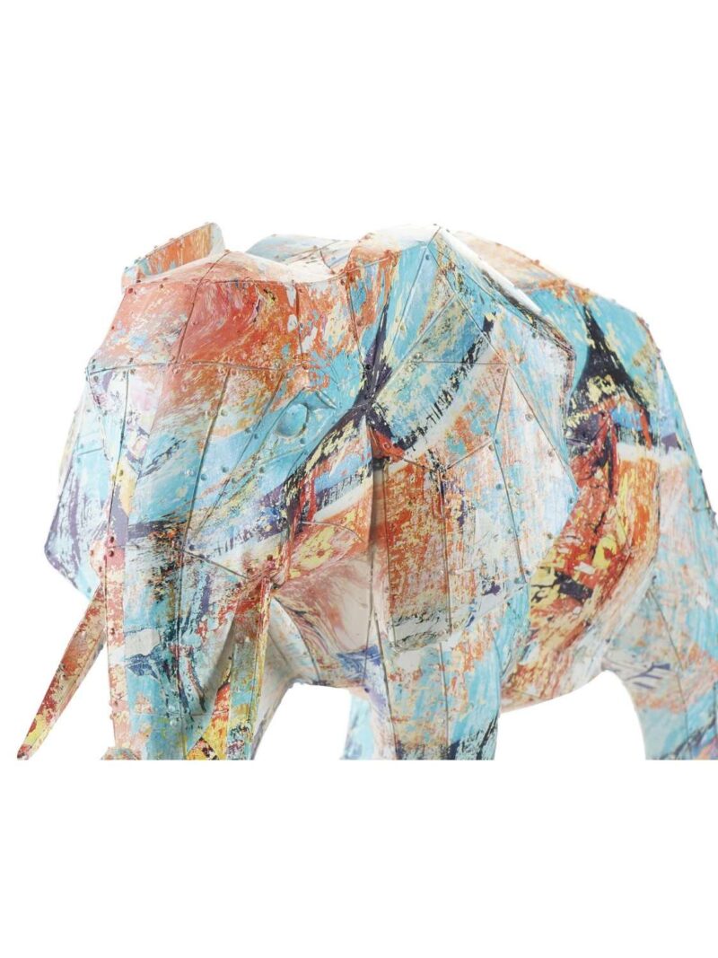 Decorazione In Resina Elefante Multicolore 38X18X26