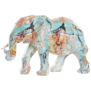 Decorazione in Resina Elefante Multicolore 38x18x26