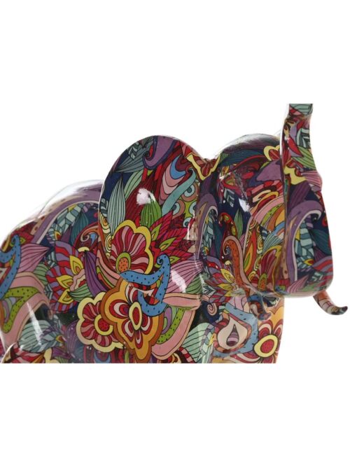 Decorazione in Resina Elefante Multicolore