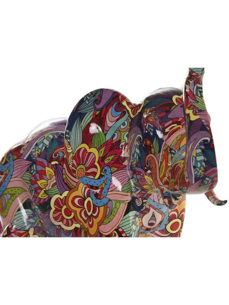 Decorazione In Resina Elefante Multicolore