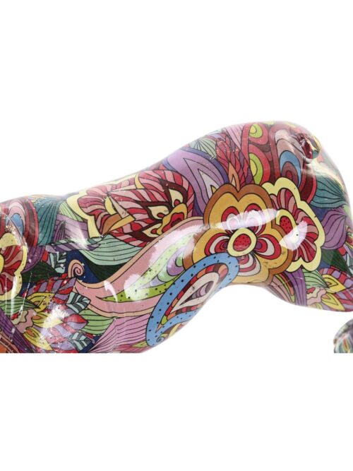 Decorazione in Resina Cane Bulldog Incoronato Re Multicolore
