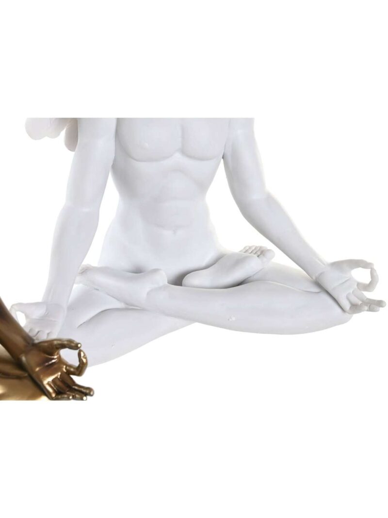 Decorazione In Resina Di Angelo Yogin Seduto