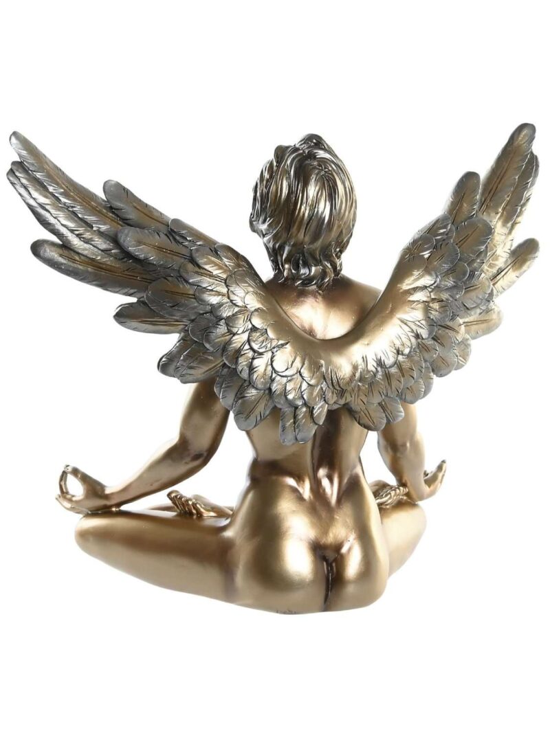 Decorazione In Resina Di Angelo Yogin Seduto