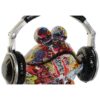 Decorazione In Resina Rana Con Cuffia Multicolore