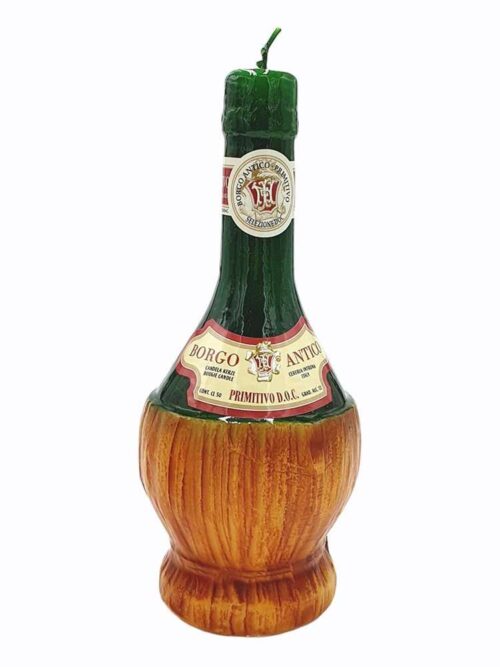 Candela a Forma di Fiaschetto di Vino Verde