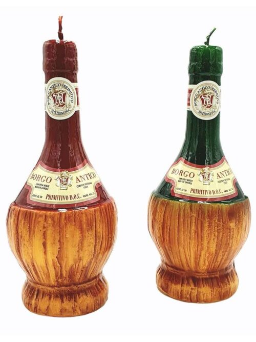 Candela a Forma di Fiaschetto di Vino