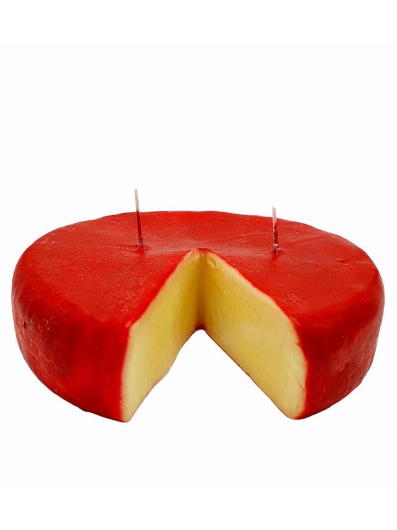 Candela A Forma Di Formaggio Buccia Rossa